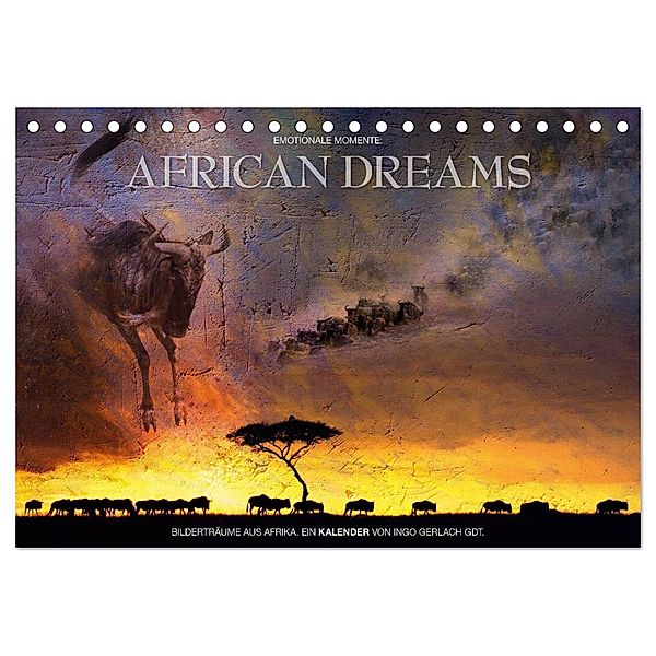 Emotionale Momente: African Dreams (Tischkalender 2024 DIN A5 quer), CALVENDO Monatskalender, Ingo Gerlach GDT