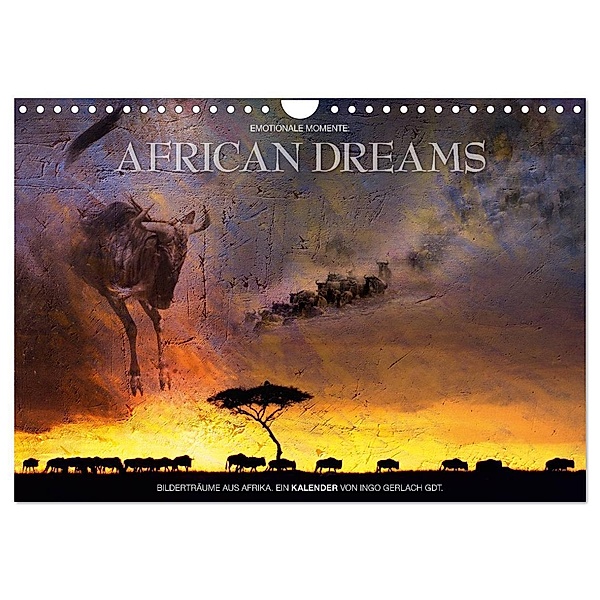 Emotionale Momente: African Dreams (Wandkalender 2024 DIN A4 quer), CALVENDO Monatskalender, Ingo Gerlach GDT
