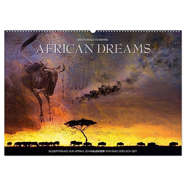 Emotionale Momente: African Dreams (Wandkalender 2024 DIN A2 quer), CALVENDO Monatskalender, Ingo Gerlach GDT