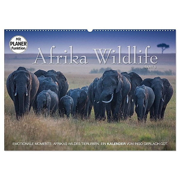 Emotionale Momente: Afrika Wildlife. Part 3. (Wandkalender 2024 DIN A2 quer), CALVENDO Monatskalender, Ingo Gerlach GDT