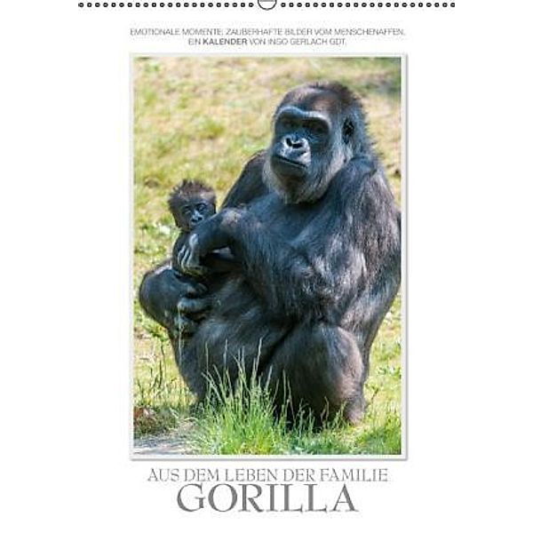 Emotionale Momente: Aus dem Leben der Familie Gorilla. (Wandkalender 2016 DIN A2 hoch), Ingo Gerlach