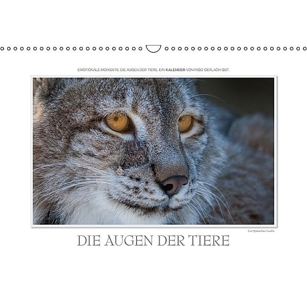 Emotionale Momente: Die Augen der Tiere. (Wandkalender 2014 DIN A3 quer), Ingo Gerlach