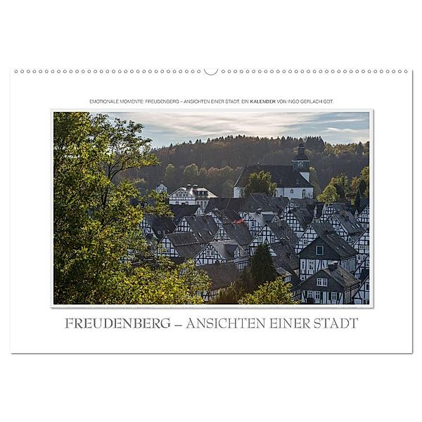 Emotionale Momente: Freudenberg - Ansichten einer Stadt. (Wandkalender 2024 DIN A2 quer), CALVENDO Monatskalender, Ingo Gerlach