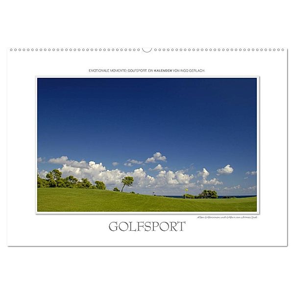 Emotionale Momente: Golfsport. (Wandkalender 2024 DIN A2 quer), CALVENDO Monatskalender, Ingo Gerlach