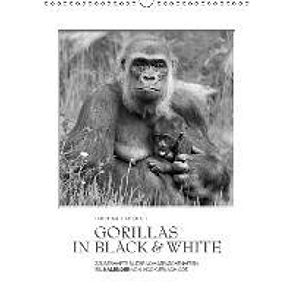 Emotionale Momente: Gorillas in black & white (Wandkalender 2016 DIN A3 hoch), Ingo Gerlach