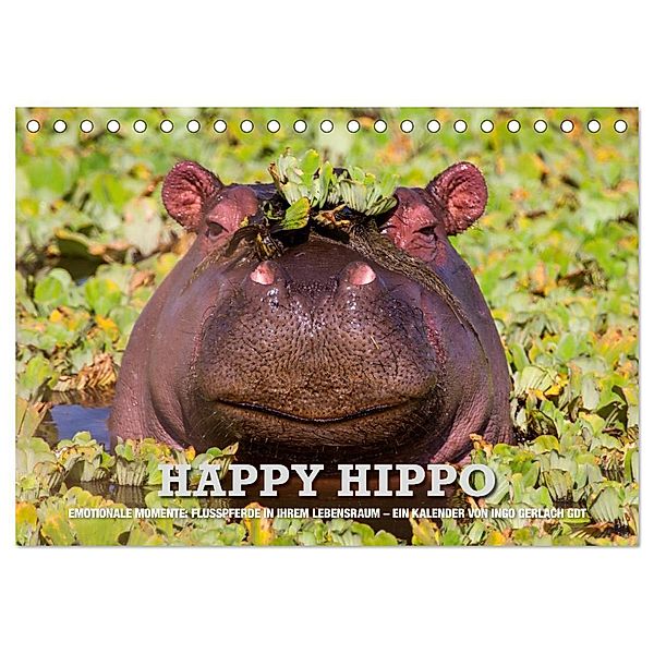 Emotionale Momente. Happy Hippo / CH-Version (Tischkalender 2024 DIN A5 quer), CALVENDO Monatskalender, Ingo Gerlach GDT