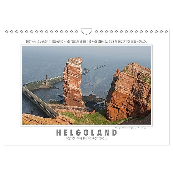 Emotionale Momente: Helgoland - Deutschlands einzige Hochseeinsel. (Wandkalender 2024 DIN A4 quer), CALVENDO Monatskalender, Ingo Gerlach