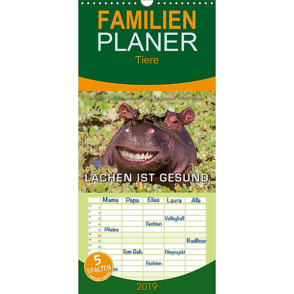 Emotionale Momente: Lachen ist gesund. - Familienplaner hoch (Wandkalender 2019 , 21 cm x 45 cm, hoch), Ingo Gerlach