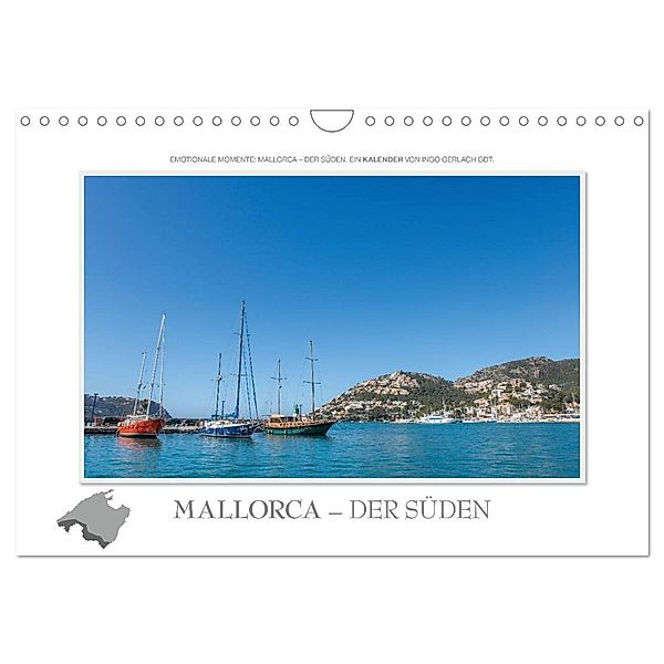 Emotionale Momente: Mallorca - der Süden. (Wandkalender 2025 DIN A4 quer), CALVENDO Monatskalender, Calvendo, Ingo Gerlach GDT