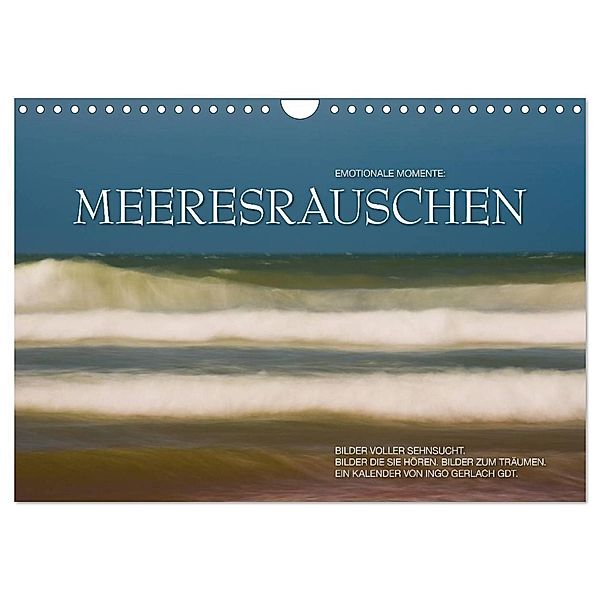 Emotionale Momente: Meeresrauschen / CH-Version (Wandkalender 2024 DIN A4 quer), CALVENDO Monatskalender, Ingo Gerlach GDT