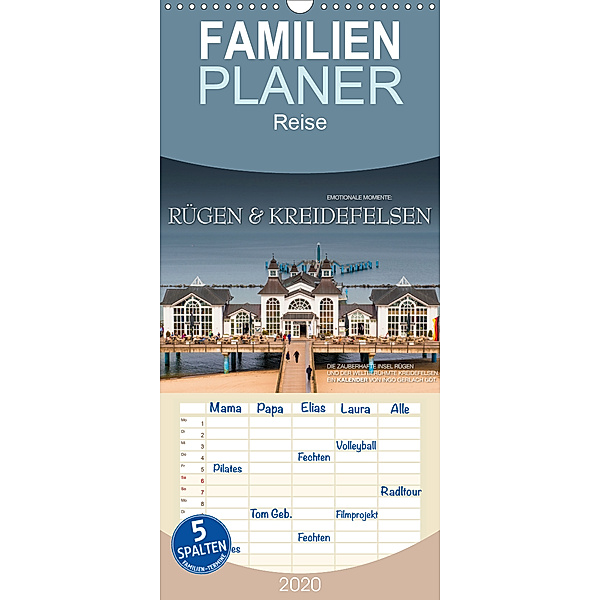 Emotionale Momente: Rügen & Kreidefelsen - Familienplaner hoch (Wandkalender 2020 , 21 cm x 45 cm, hoch), Ingo Gerlach GDT
