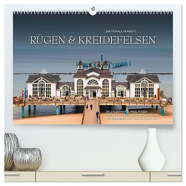 Emotionale Momente: Rügen & Kreidefelsen (hochwertiger Premium Wandkalender 2024 DIN A2 quer), Kunstdruck in Hochglanz, Ingo Gerlach GDT