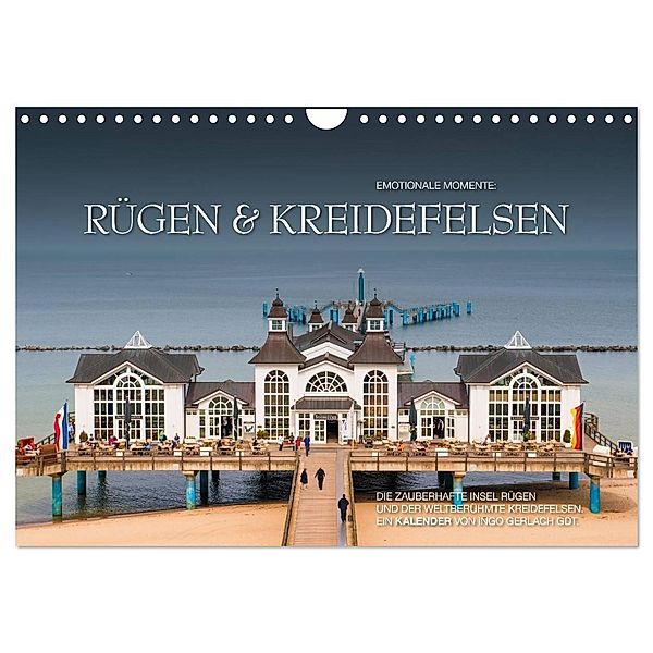 Emotionale Momente: Rügen & Kreidefelsen (Wandkalender 2024 DIN A4 quer), CALVENDO Monatskalender, Ingo Gerlach GDT