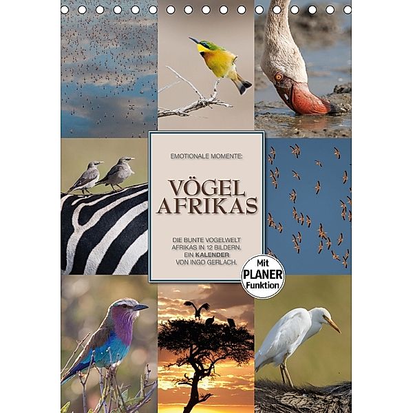 Emotionale Momente: Vögel Afrikas (Tischkalender 2018 DIN A5 hoch) Dieser erfolgreiche Kalender wurde dieses Jahr mit gl, Ingo Gerlach GDT