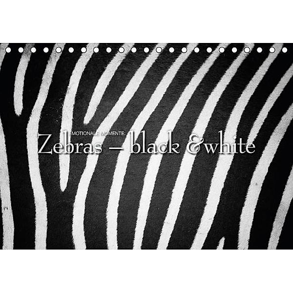 Emotionale Momente: Zebras - black & white. (Tischkalender 2016 DIN A5 quer), Ingo Gerlach