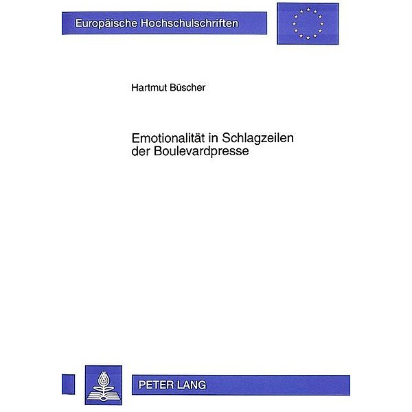 Emotionalität in Schlagzeilen der Boulevardpresse, Hartmut Büscher