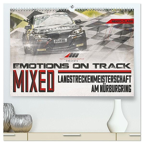 Emotions on Track - Langstreckenmeisterschaft am Nürburgring - Mixed (hochwertiger Premium Wandkalender 2024 DIN A2 quer), Kunstdruck in Hochglanz, Christian Schick