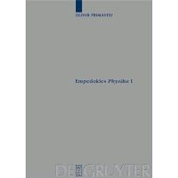 Empedokles Physika I / Archiv für Papyrusforschung und verwandte Gebiete - Reihefte Bd.22, Oliver Primavesi