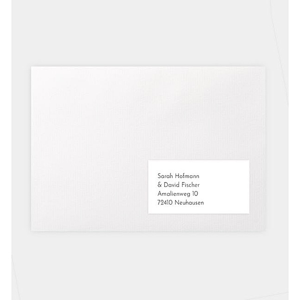 Empfängeraufkleber Clean Polaroid, Empfängeraufkleber (70 x 37mm)