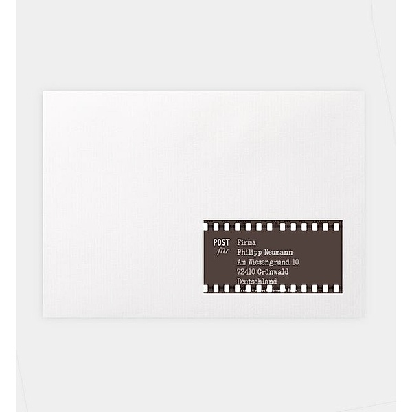 Empfängeraufkleber Filmklassiker, Empfängeraufkleber (70 x 37mm)