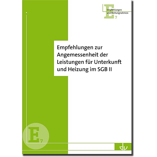 Empfehlungen zur Angemessenheit von Leistungen für Unterkunft und Heizung im SGB II