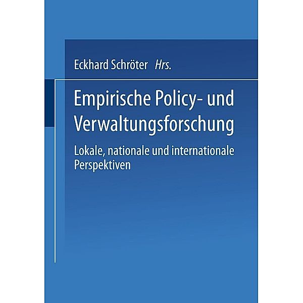 Empirische Policy- und Verwaltungsforschung