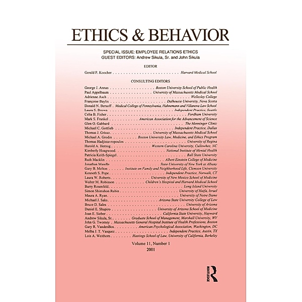 Employee Relations Ethics