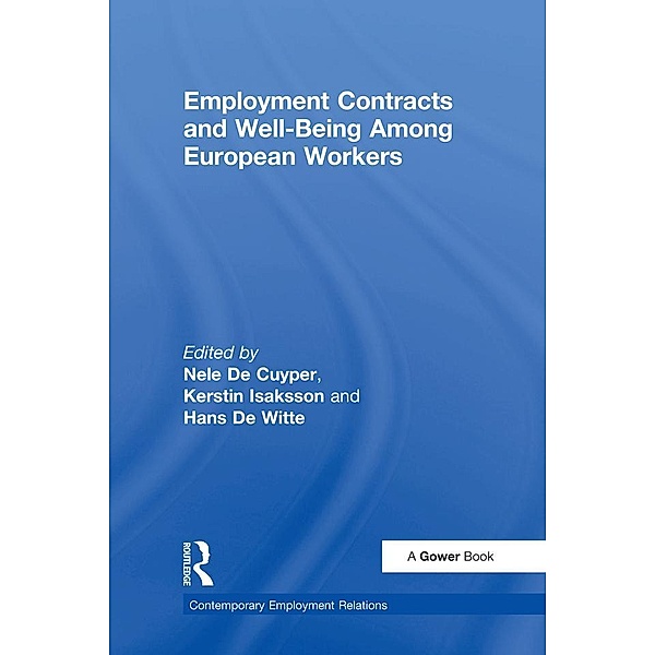 Employment Contracts and Well-Being Among European Workers, Nele De Cuyper, Kerstin Isaksson