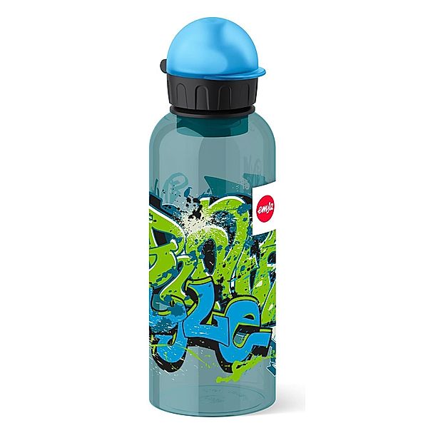 emsa Emsa 518129 TEENS Tritan Trinkflasche Graffiti, 0,6 l