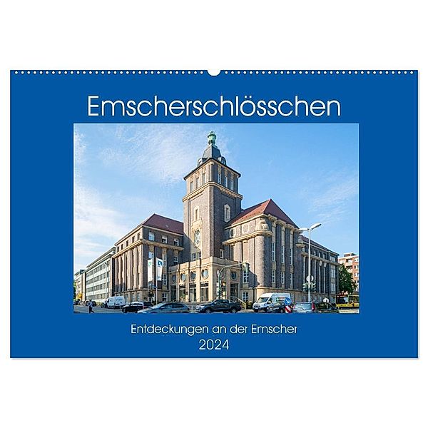 Emscher-Schlösschen (Wandkalender 2024 DIN A2 quer), CALVENDO Monatskalender, Bernd Hermann