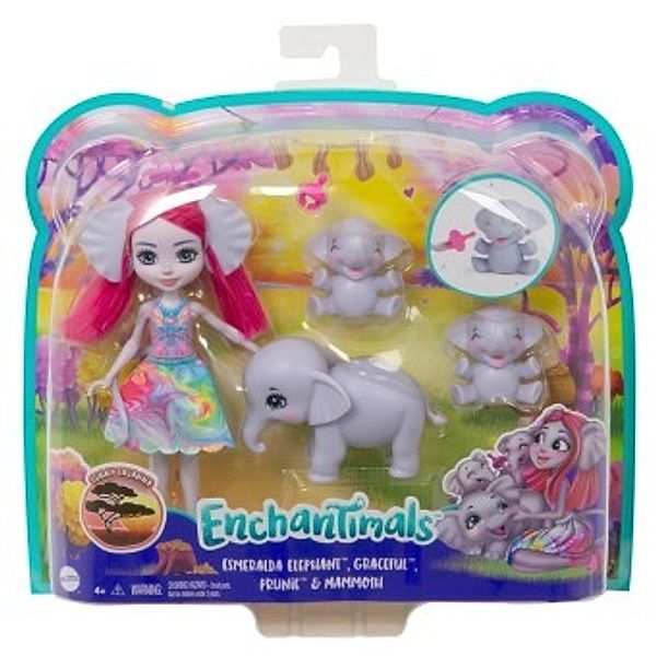 Enchantimals Esmeralda Elephant Familie