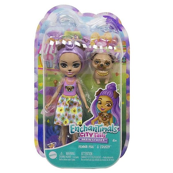 Mattel Enchantimals Penna Pug & Trusty