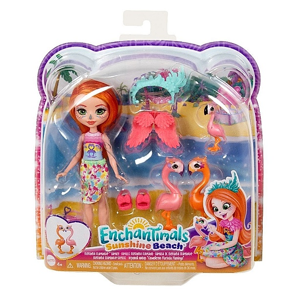 Mattel Enchantimals Spring Flamingo Family