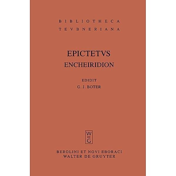 Encheiridion / Bibliotheca scriptorum Graecorum et Romanorum Teubneriana, Epictetus