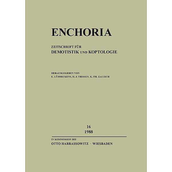 Enchoria 16 (1988)