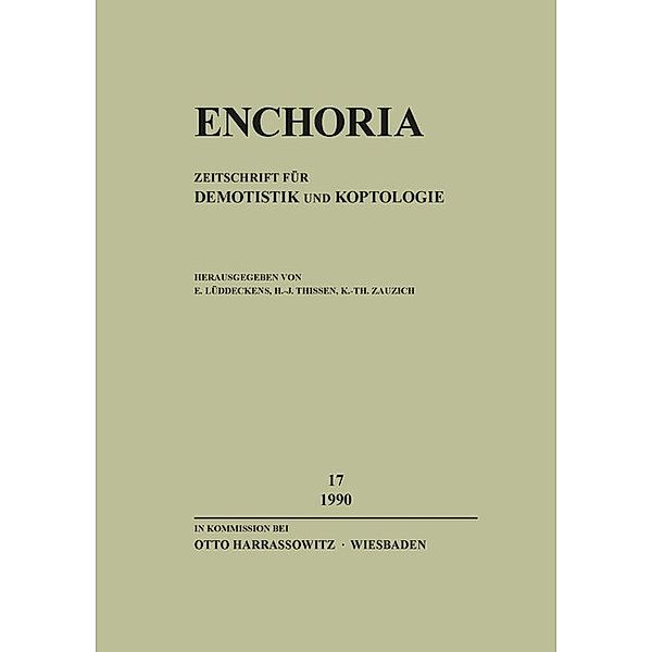 Enchoria 17 (1990)