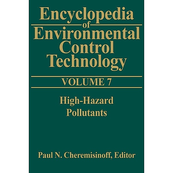 Encyclopedia of Environmental Control Technology: Volume 7, Paul Cheremisinoff