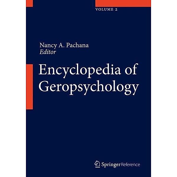 Encyclopedia of Geropsychology, 3 Vols.