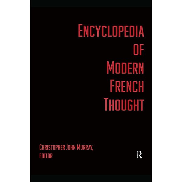 Encyclopedia of Modern French Thought