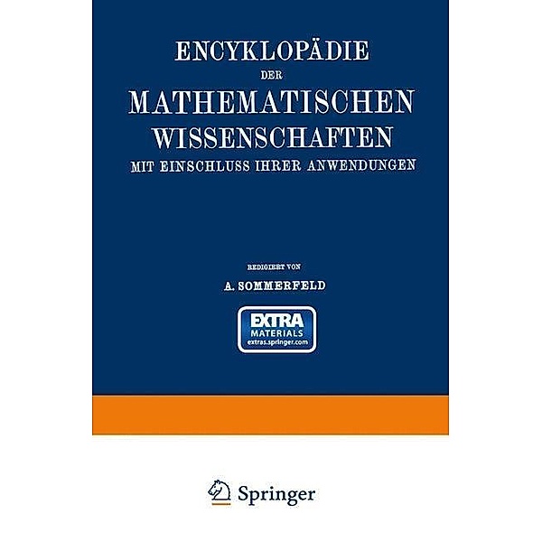 Encyklopädie der mathematischen Wissenschaften mit Einschluss ihrer Anwendungen, Sommerfeld Arnold