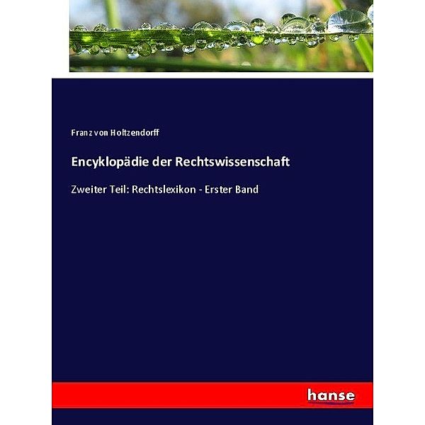 Encyklopädie der Rechtswissenschaft