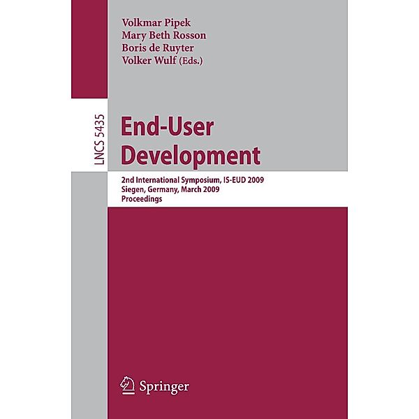 End-User Development / Lecture Notes in Computer Science Bd.5435