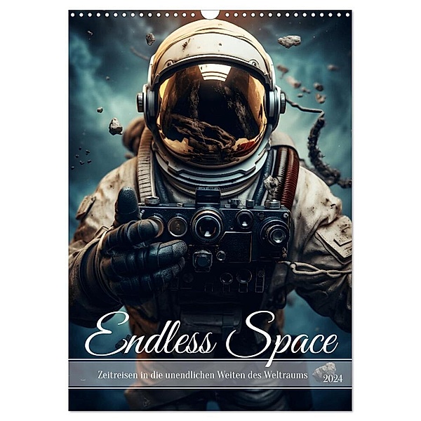 Endless Space - Zeitreisen in die unendlichen Weites des Weltraums (Wandkalender 2024 DIN A3 hoch), CALVENDO Monatskalender, HollywayArt
