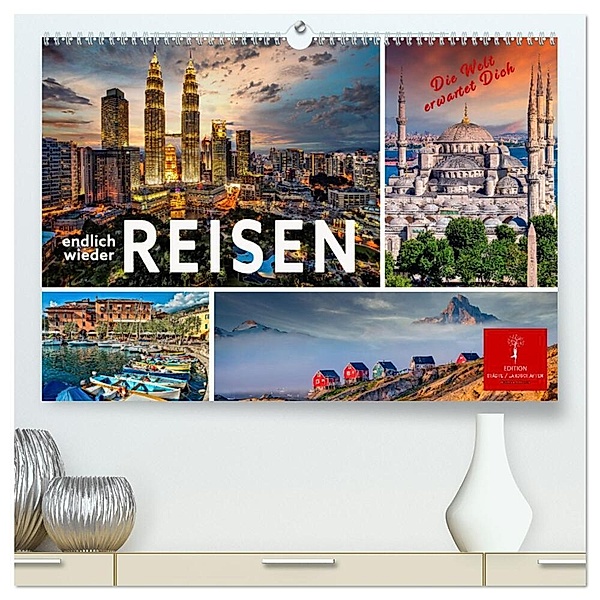 Endlich wieder reisen (hochwertiger Premium Wandkalender 2025 DIN A2 quer), Kunstdruck in Hochglanz, Calvendo, Peter Roder