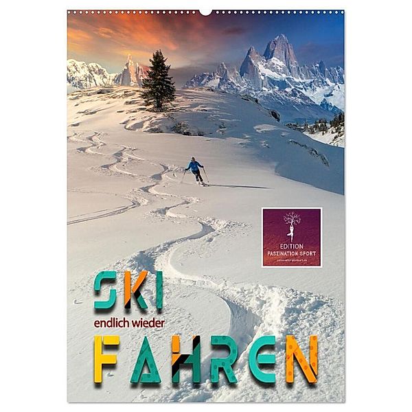 Endlich wieder Skifahren (Wandkalender 2024 DIN A2 hoch), CALVENDO Monatskalender, Peter Roder
