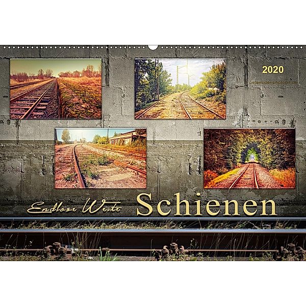 Endlose Weite - Schienen (Wandkalender 2020 DIN A2 quer), Peter Roder