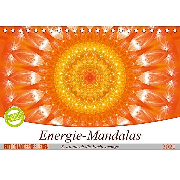 Energie - Mandalas in orange (Tischkalender 2020 DIN A5 quer), Christine Bässler