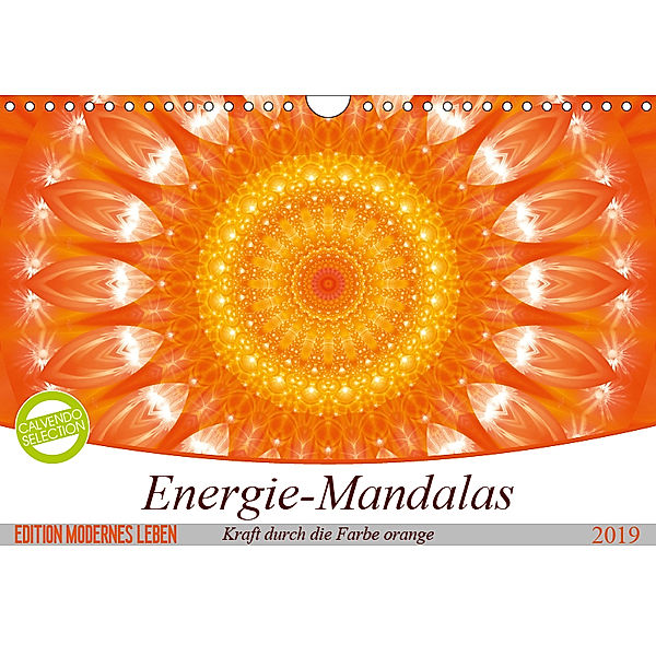 Energie - Mandalas in orange (Wandkalender 2019 DIN A4 quer), Christine Bässler
