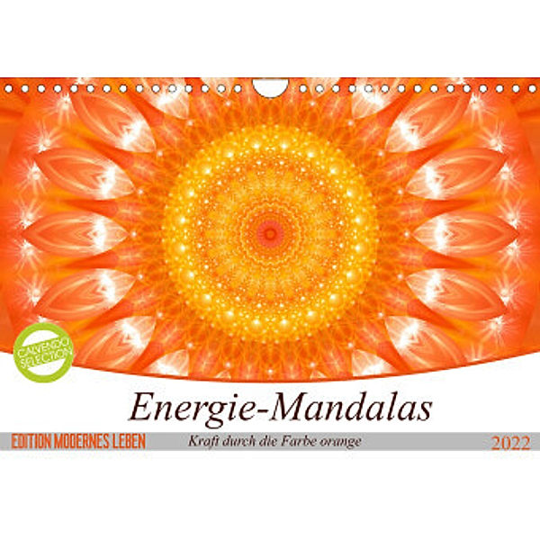 Energie - Mandalas in orange (Wandkalender 2022 DIN A4 quer), Christine Bässler