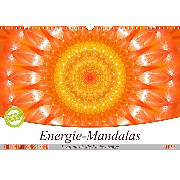 Energie - Mandalas in orange (Wandkalender 2023 DIN A3 quer), Christine Bässler